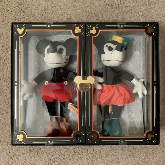 limited release mickey and minnie plush dolls
